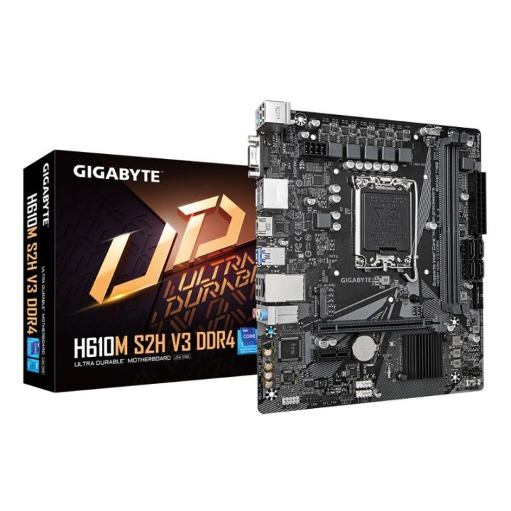 Placa Base Gigabyte GA-H610M-S2H DDR5 VGA + HDMI + DP | InfoChen
