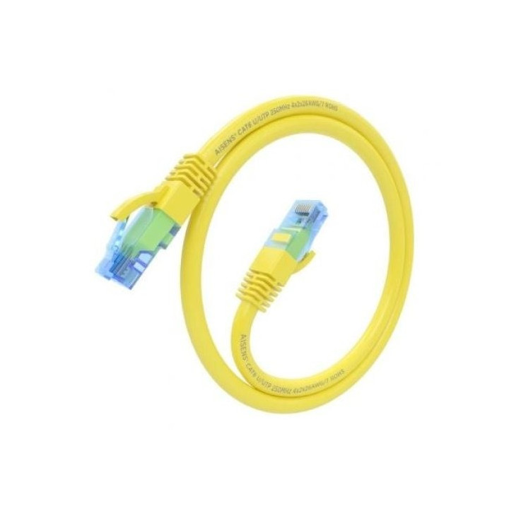 Cable De Red CAT.6 Utp 0.30M Aisens Yellow | InfoChen Canarias