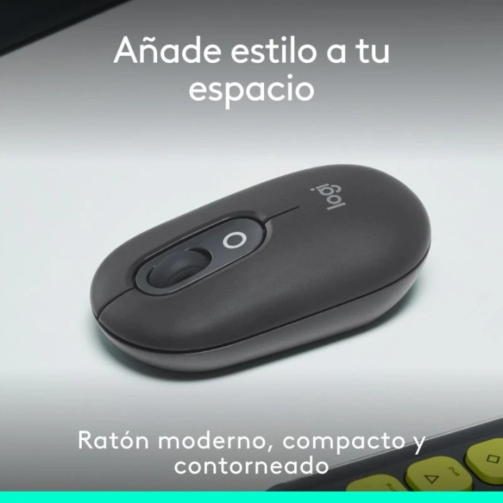 Raton Logitech Pop Mouse Wireless Bluetooth Black | InfoChen