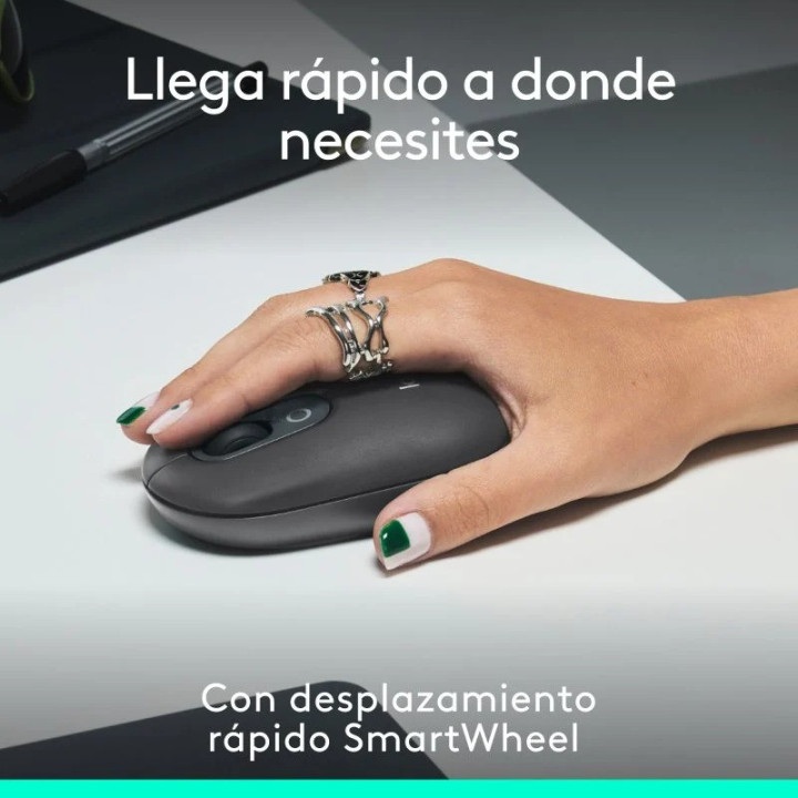 Raton Logitech Pop Mouse Wireless Bluetooth Black | InfoChen
