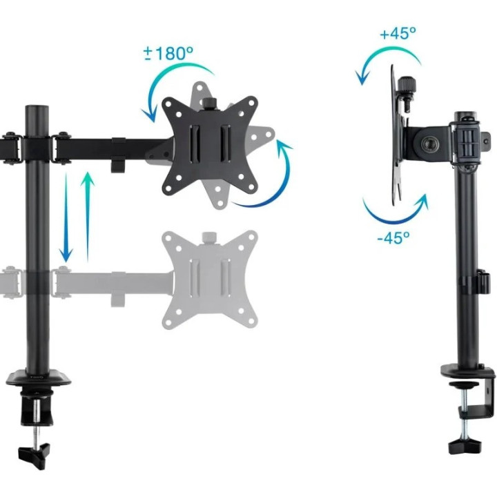 Soporte De Mesa Tv/monitor Tooq 17-27 2 Brazos Black | InfoChen
