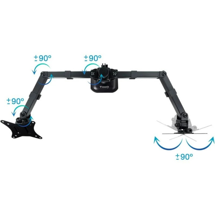 Soporte De Mesa Tv/monitor Tooq 17-27 2 Brazos Black | InfoChen