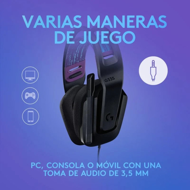 Auriculares + Microfono Logitech Gaming G335 Jack 3.5MM