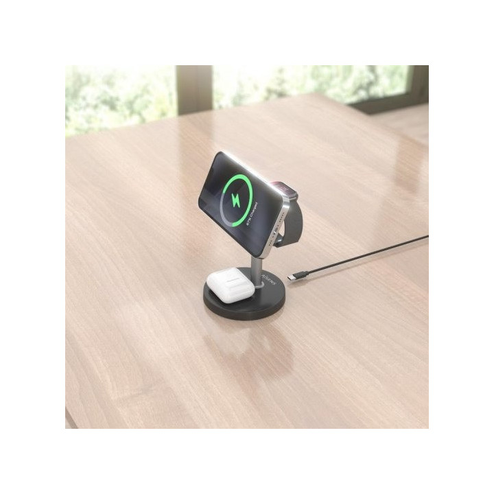 Base Cargador Aisens Smartphone/apple Watch/auriculares Wireless