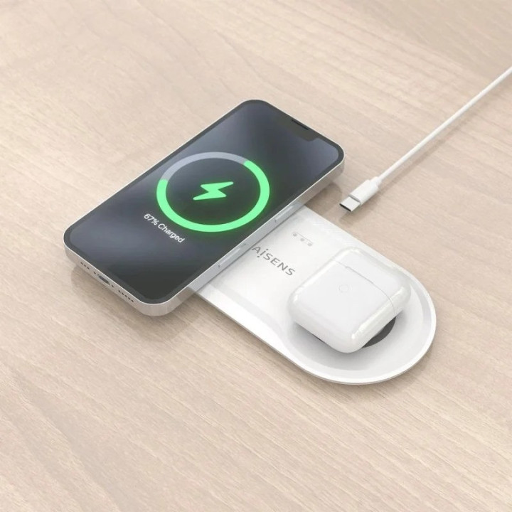 Base De Carga Aisens Wireless Smartphone/auricular 15W USB-C