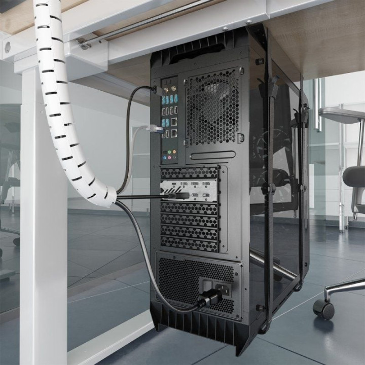 Organizador De Cable Aisens Flexible 25MM 2M White | InfoChen