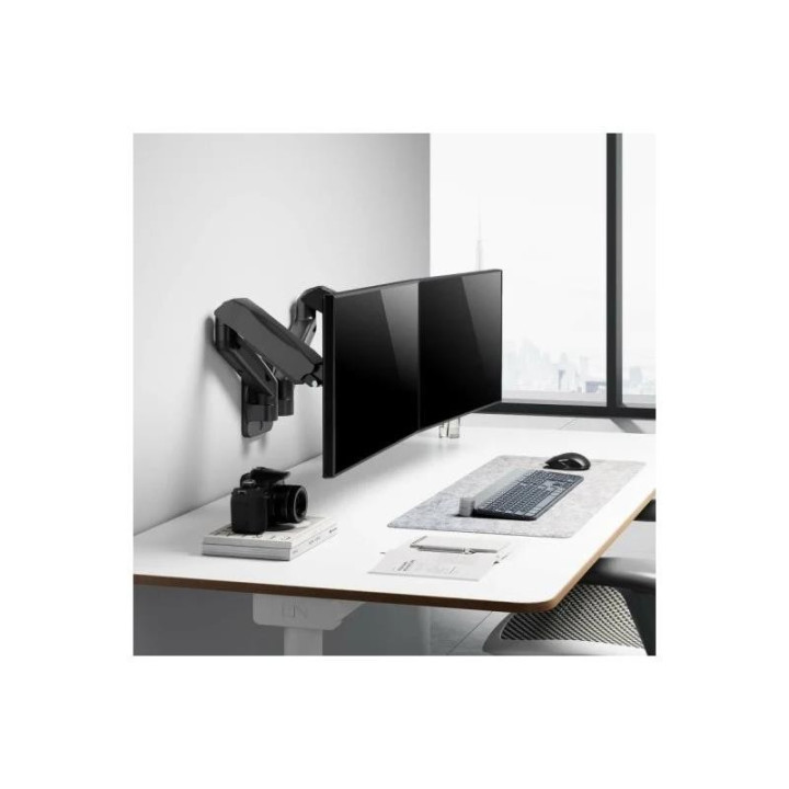 Soporte Pared Monitor Aisens 2 Brazos 17-32 9KG Black | InfoChen