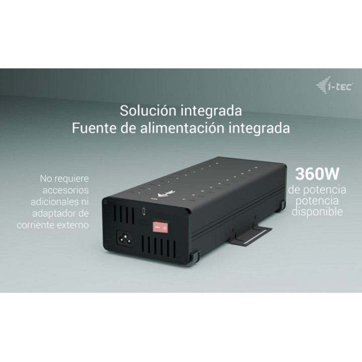Hub USB-C/usb-A I-Tec 20 Puertos USB-C 15W Black | InfoChen
