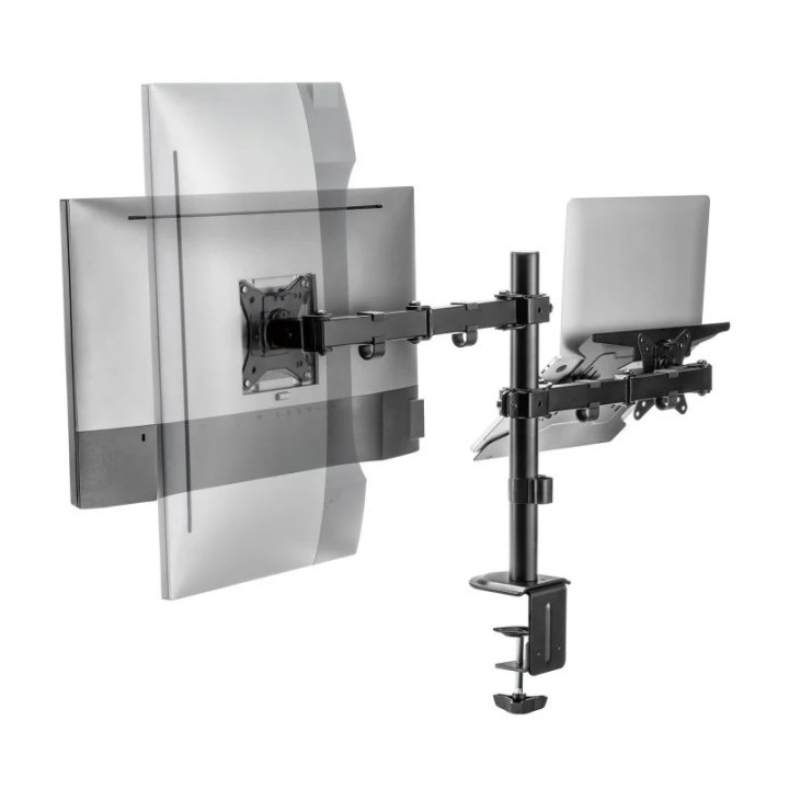 Soporte De Mesa Monitor/notebook Aisens Reg.altura Gir. Incl