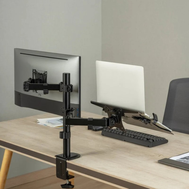 Soporte De Mesa Monitor/notebook Aisens Reg.altura Gir. Incl