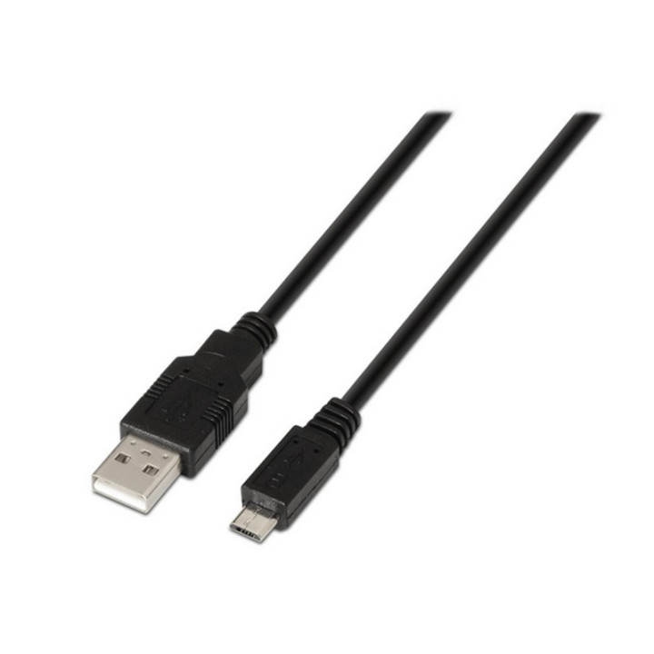Cable USB Am/micro B/m 3M Aisens Black | InfoChen Canarias