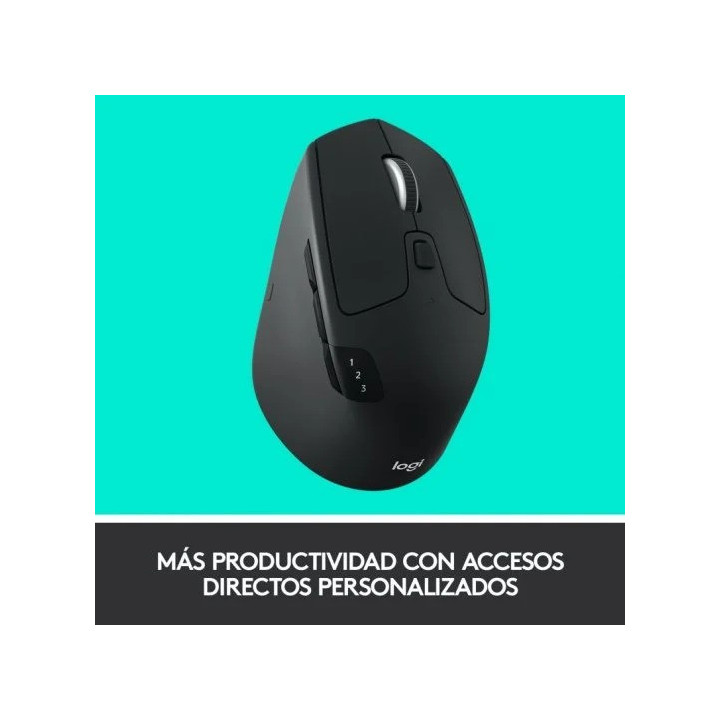 Raton Logitech Triathlon M720 Wireless Bluetooth 1000DPI Black |