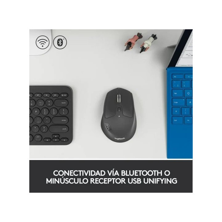 Raton Logitech Triathlon M720 Wireless Bluetooth 1000DPI Black |