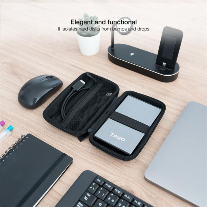 Funda Tooq Para Disco Duro Externo De 2,5 Black | InfoChen