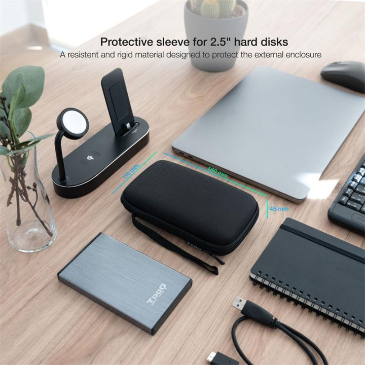 Funda Tooq Para Disco Duro Externo De 2,5 Black | InfoChen