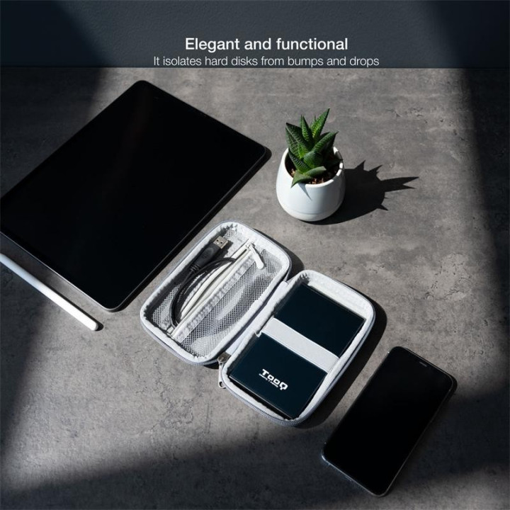 Funda Tooq Para Disco Duro Externo De 2,5 Grey | InfoChen