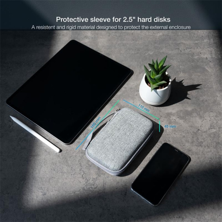 Funda Tooq Para Disco Duro Externo De 2,5 Grey | InfoChen