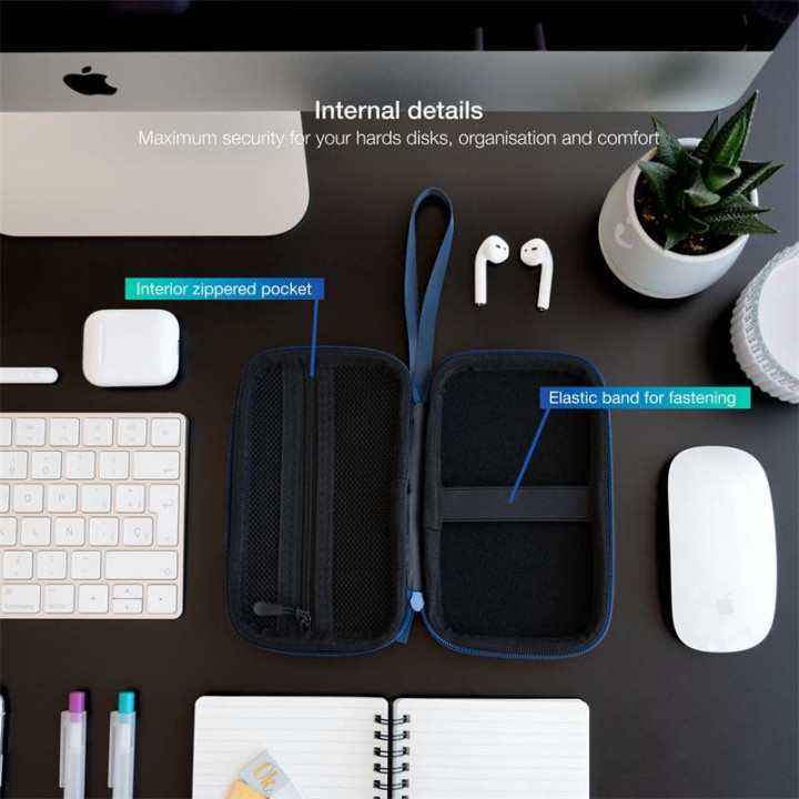 Funda Tooq Para Disco Duro Externo De 2,5 Blue | InfoChen