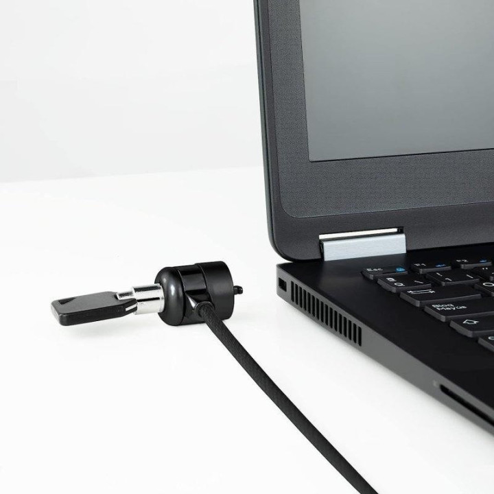 Cable Seguridad Tooq Portátil Con Llave 1.5M Black | InfoChen