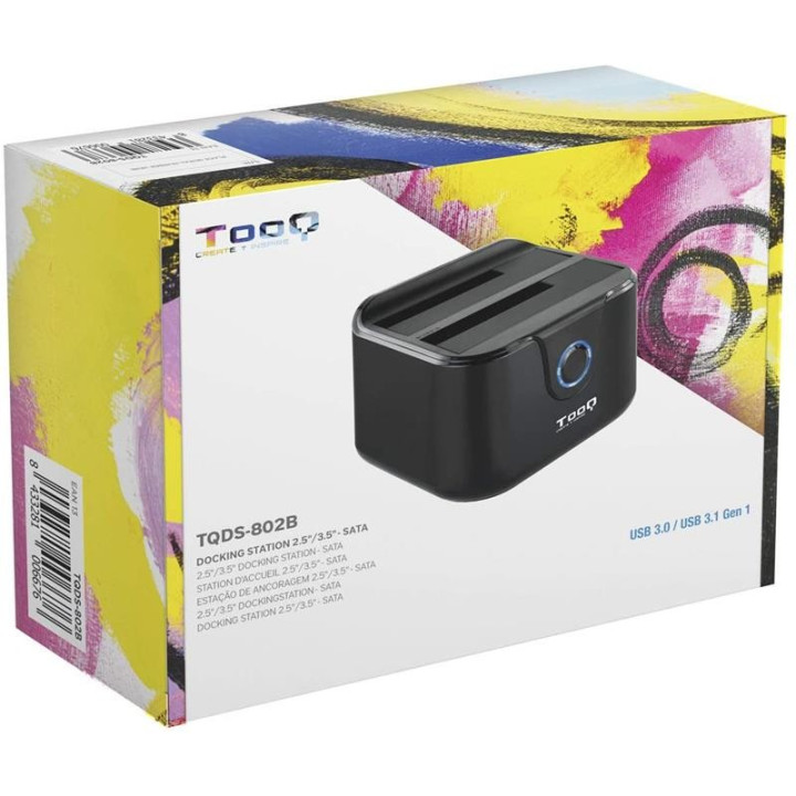 Dock HDD Tooq 3.5/2.5 Sata Clone Otb USB 3.0 Black/white |