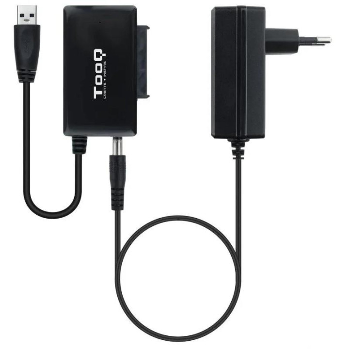 Adaptador USB 3.0 USB-A Tooq Disco Duro Sata 2.5/3.5 Alimentador