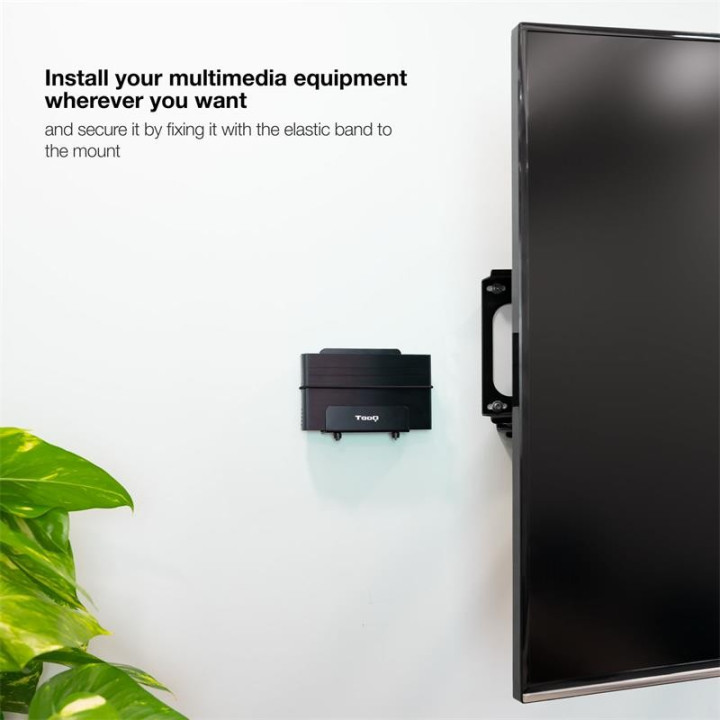 Soporte De Pared Universal Tooq Para Router Mini PC Multimedia