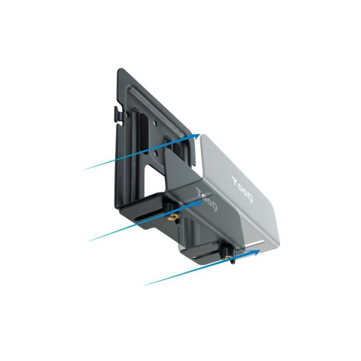 Soporte De Pared Universal Tooq Para Router Mini PC Multimedia