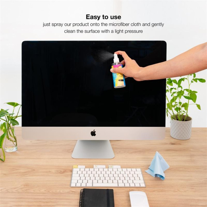 Kit Tooq Spray Limpiador Pantalla 150ML + Paño Microfibra |