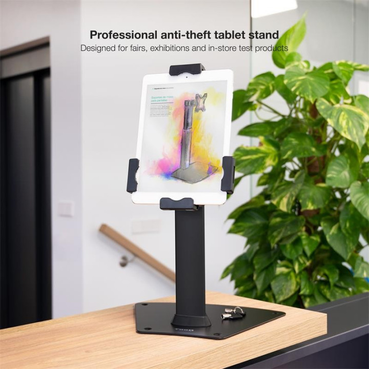 Soporte Sobremesa Tooq Antirrobo Para Tablet 7.9-10.5 Black |
