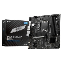 Placa Base Msi Pro B760M-P Matx 4XDDR5 VGA + HDMI + DP | InfoChen