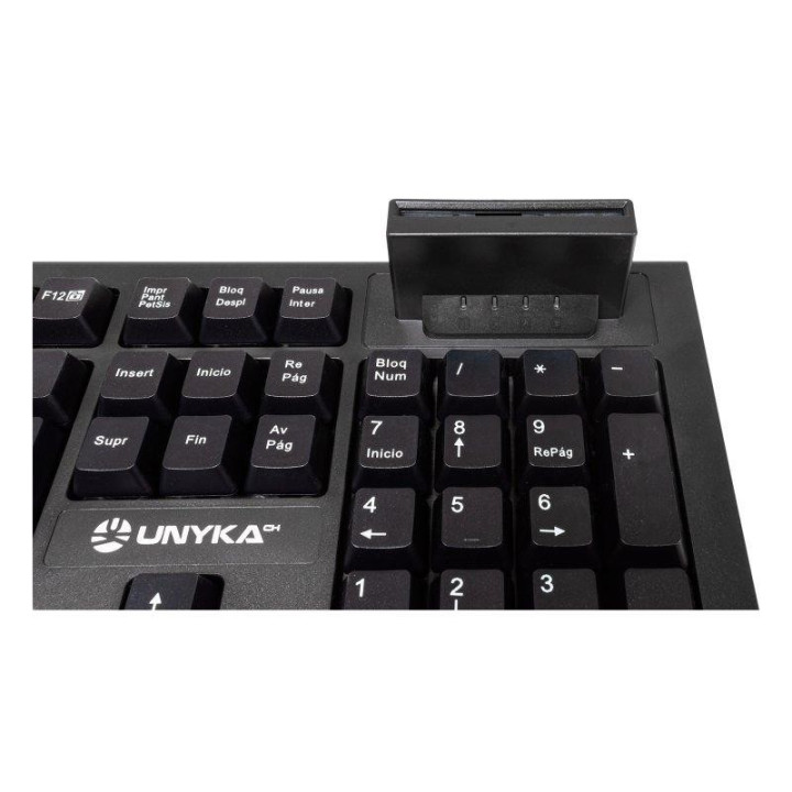 Teclado + Lector Unyka KB918 Lector Inteligente Tipo Pc/sc 2.0
