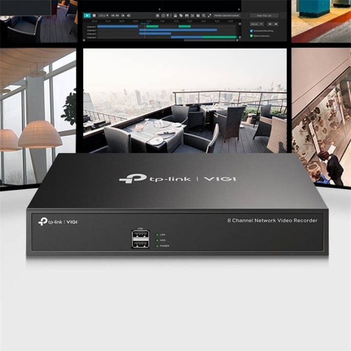 Grabador IP Nvr Tp-Link Vigi 8 Ch IP 1HDD H265+ | InfoChen