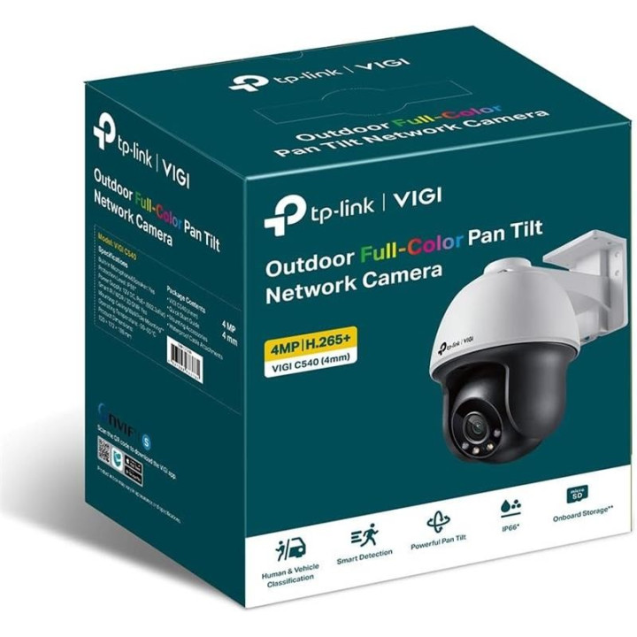 Cámara IP Tp-Link Vigi Pt 4MP 4MM Ir 30M IP66 POE | InfoChen