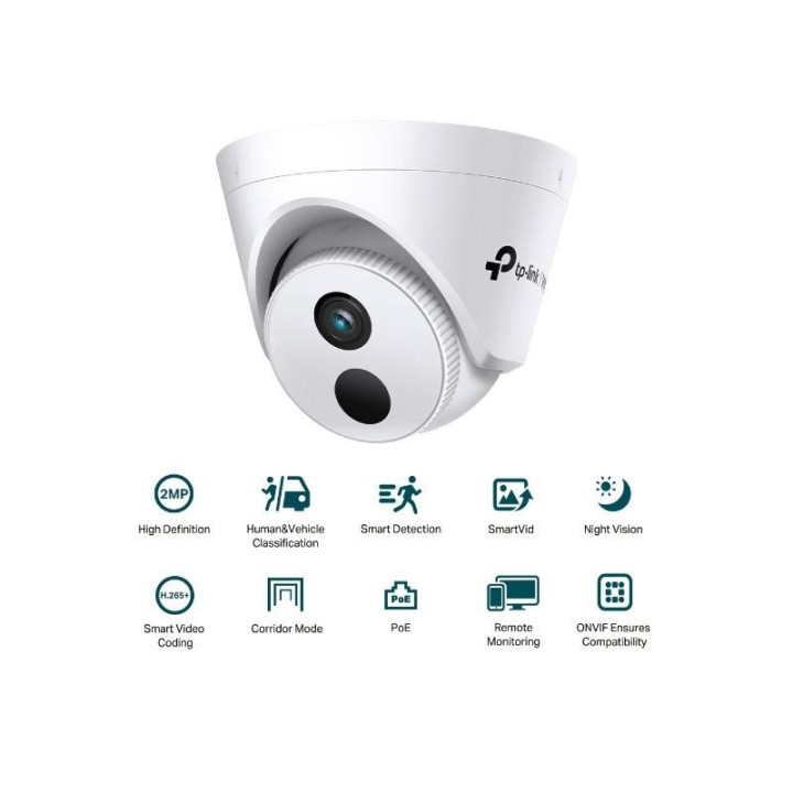 Cámara IP Tp-Link Vigi Turret Interior 2MP 4MM Ir 30M POE |
