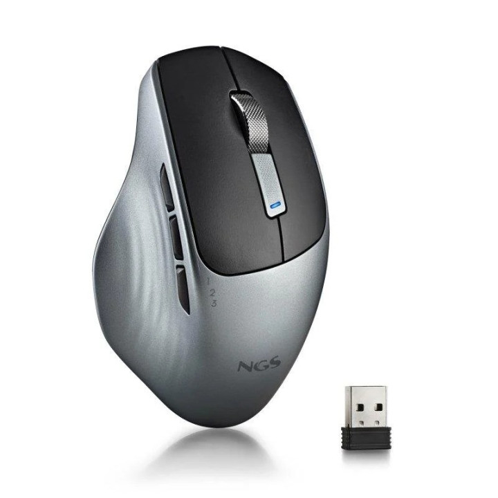 Raton Ngs Lush-Rb Ergonomico Wireless Recargable 1600 Dpi Black |