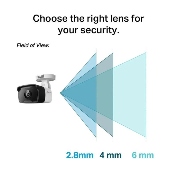 Cámara IP Tp-Link Vigi Bullet Exterior 4MP 2.8MM Ir 30M IP67 POE