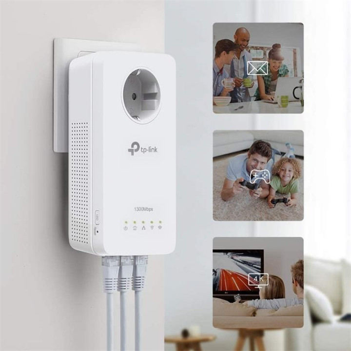 Powerline Tp-Link TL-WPA8631P Ethernet AV1300 + Enchufe |