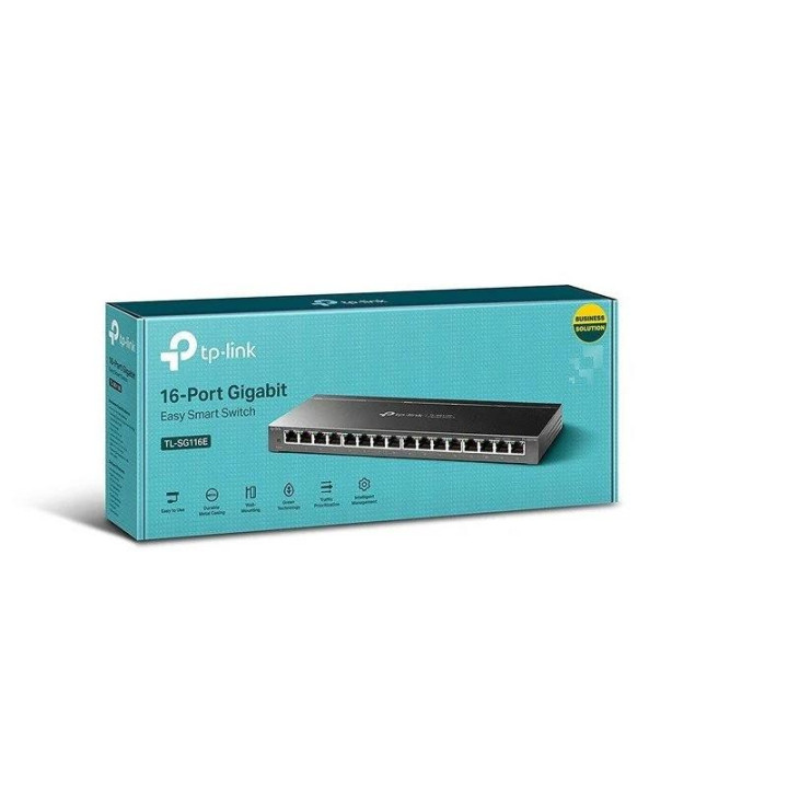 Switch Tp-Link 16 Puertos Gigabit TL-SG116E Metalica | InfoChen