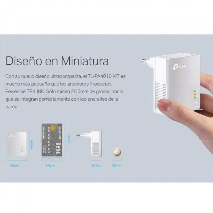 Powerline Tp-Link TL-PA4010KIT Ethernet 2UDS 500M | InfoChen