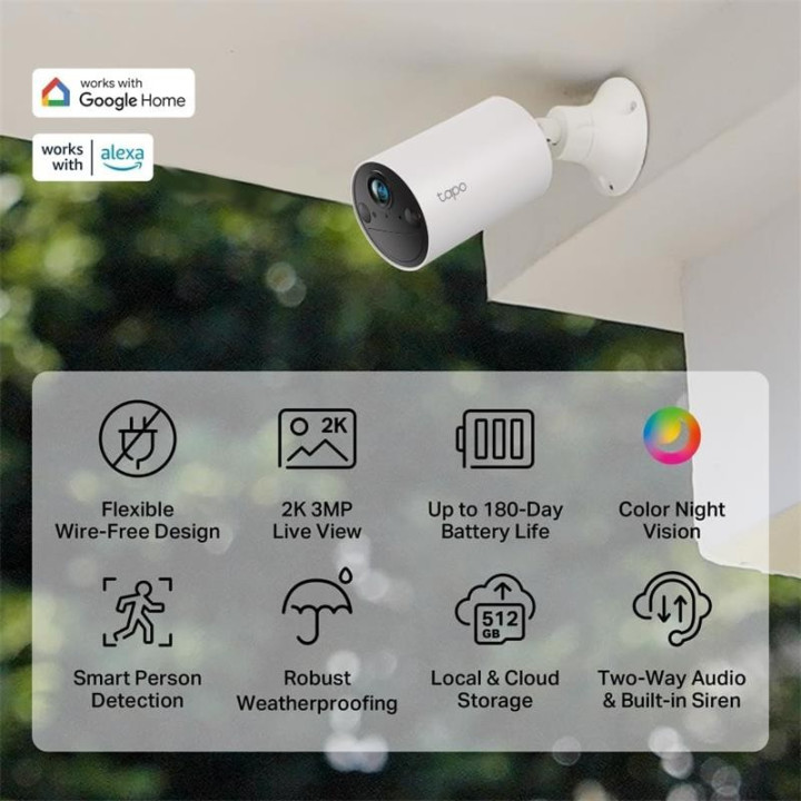 Cámara IP Exterior Tp-Link TC82 2K 3MP IP65 | InfoChen Canarias