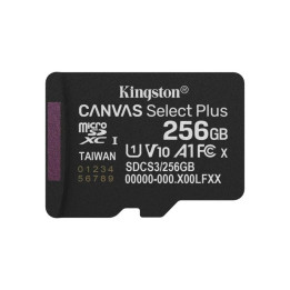 Memoria Micro Sd 256GB Kingston Xc C10 150MB/S + Adaptador Sd |
