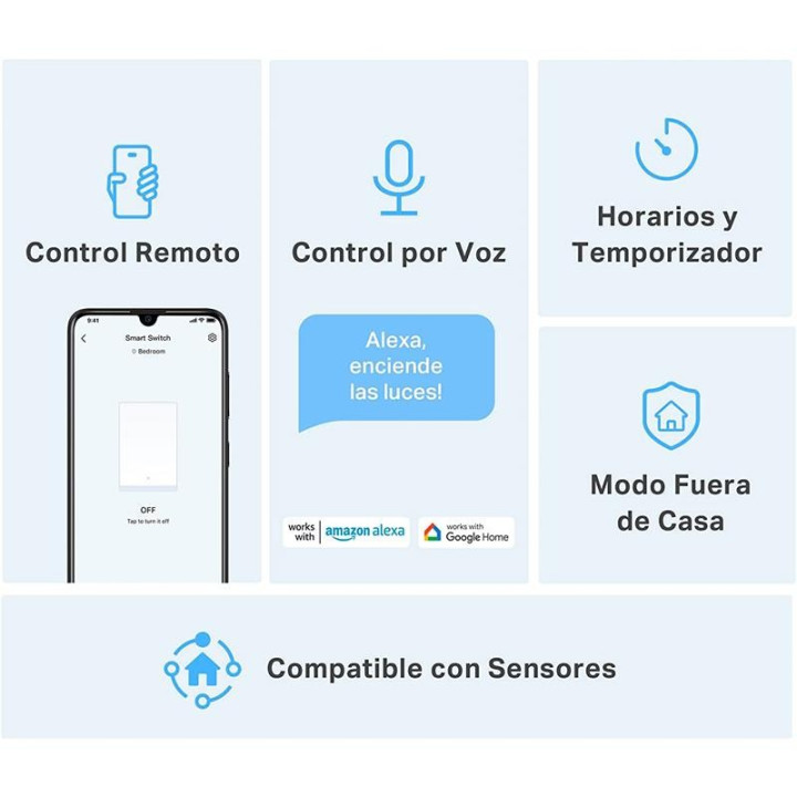 Interruptor Luz Tp-Link Tapo S220 WIFI | InfoChen Canarias