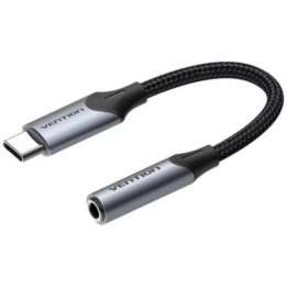Conversor Audio Vention USB-C/m - Jack 3.5MM/H 10MM Grey/black |