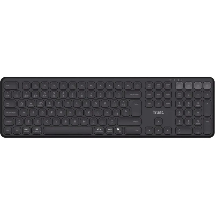 Teclado Trust Vaiya Recargable Wireless Bluetooth Black |