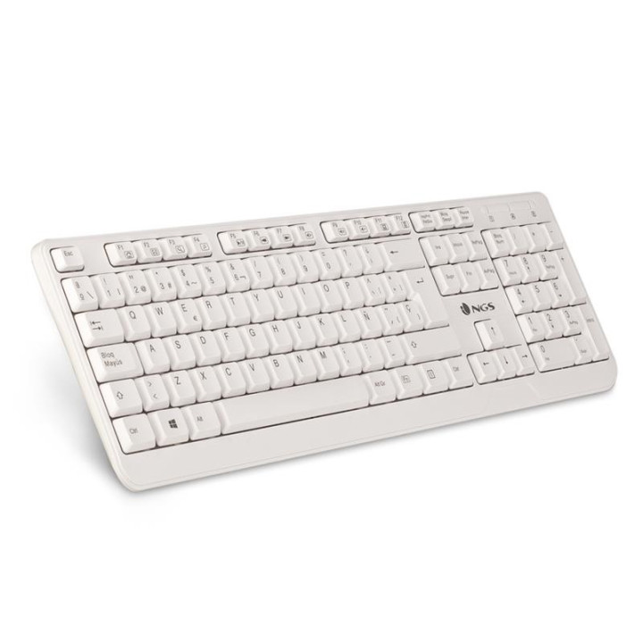 Teclado Ngs Spike USB White | InfoChen Canarias