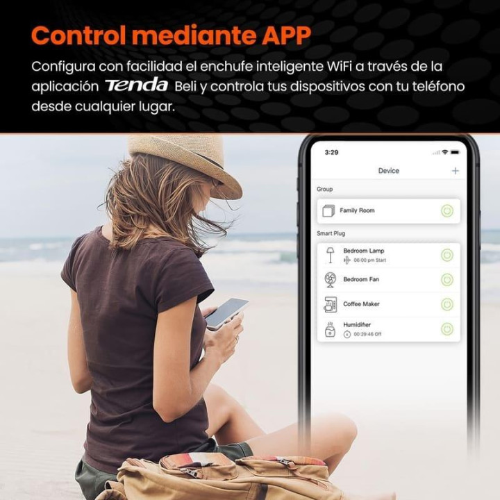 Enchufe Inteligente Tenda SP3 WIFI 2.4GHZ (( Pack 4 Unidades )) |