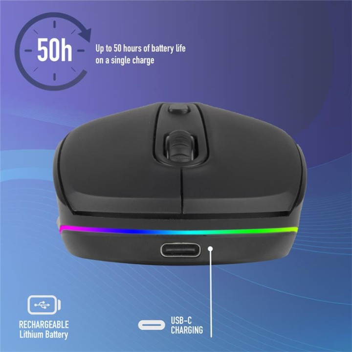 Raton Ngs Smog Multidevice Wireless Bluetooth Recargable LED