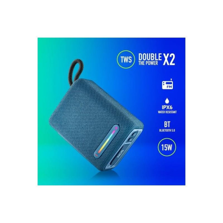 Altavoces Ngs Roller Furia RGB Portátil Waterproof