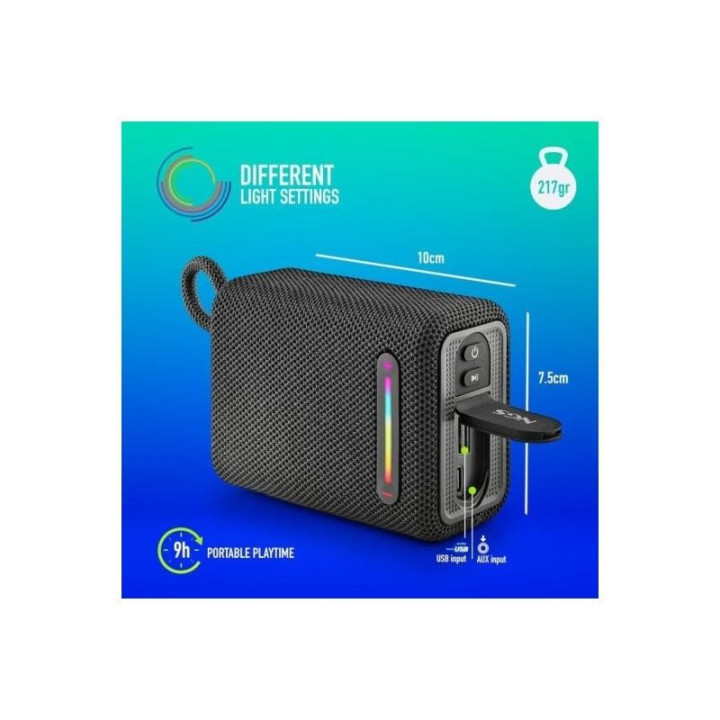 Altavoces Ngs Roller Furia RGB Portátil Waterproof