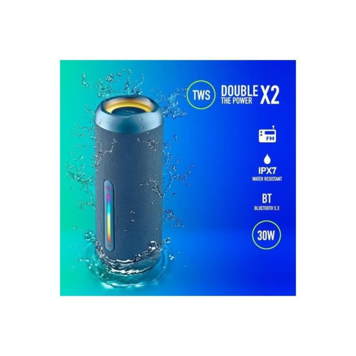 Altavoces Ngs Roller Furia 2 RGB Portátil Waterproof